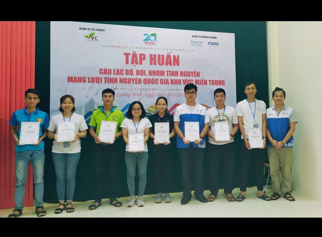 CLB tình nguyện HOPE cở sở Đà Nẵng gia Nhập Mạng Lưới Tình Nguyện Quốc Gia Khu Vực Miền Trung VVC